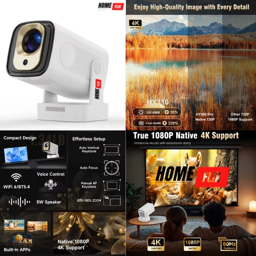 🎬 Magcubic HY310 4K Mini Projector – Your Cinema, Anywhere ⭐ BLACK FRIDAY -40%